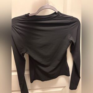 SKIMS Black Long Sleeve Fits Everybody T shirt